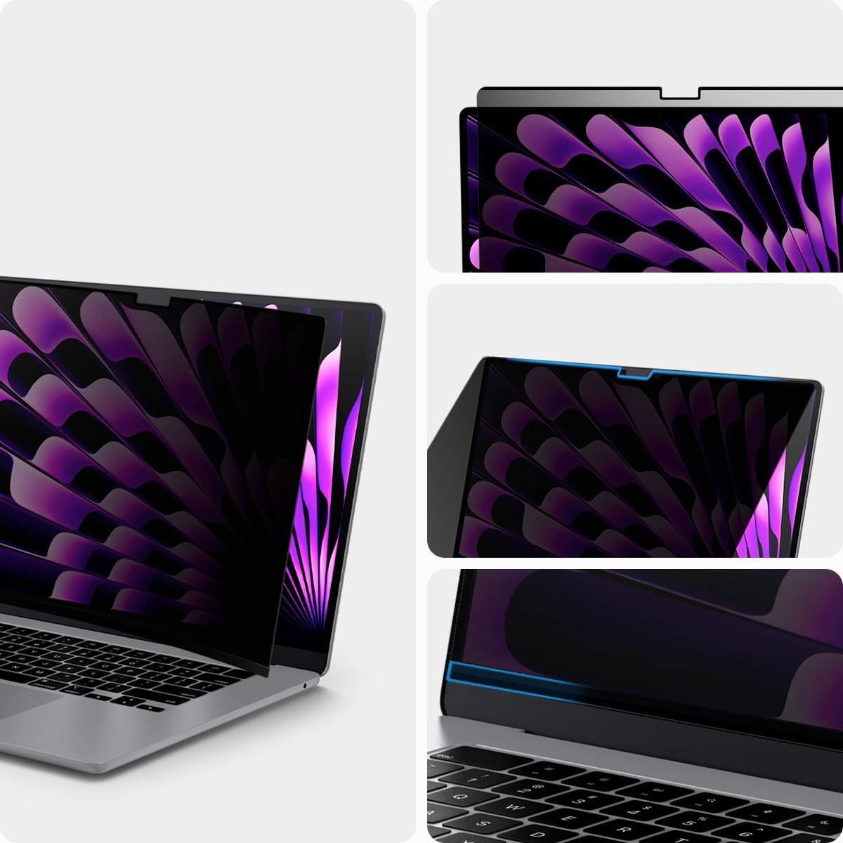 Folia prywatyzująca Spigen SafeView Privacy Filter do MacBook Air 15" (2023)